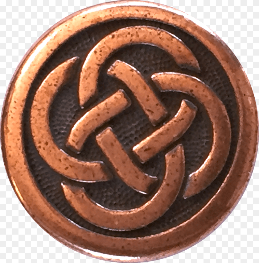 1009x1024 Celtic Knot Copper Metal Button, Machine, Wheel, Bronze Clipart PNG