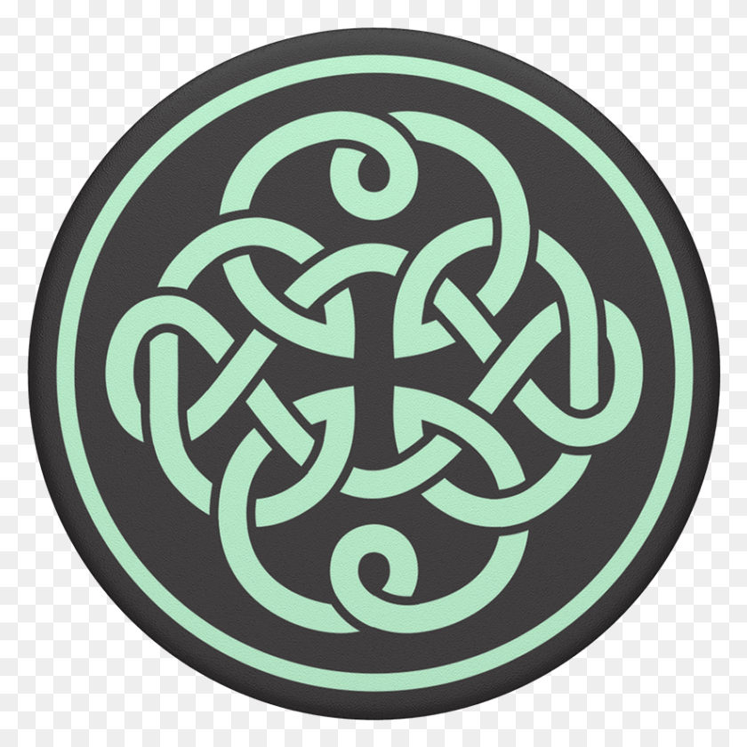 823x823 Celtic Knot Popsockets Circle, Alphabet, Text, Rug HD PNG Download