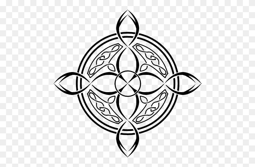 492x491 Celtic Knot Tattoos Image Compass Design Celtic, Pattern, Symbol, Ornament HD PNG Download
