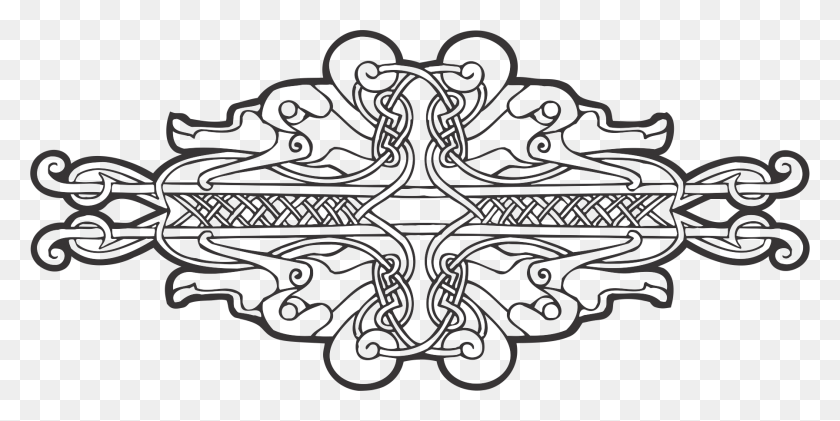 1794x831 Кельтский Орнамент Вектор Бесплатно Границы Кельтские Орнаменты, Каракули Hd Png Скачать