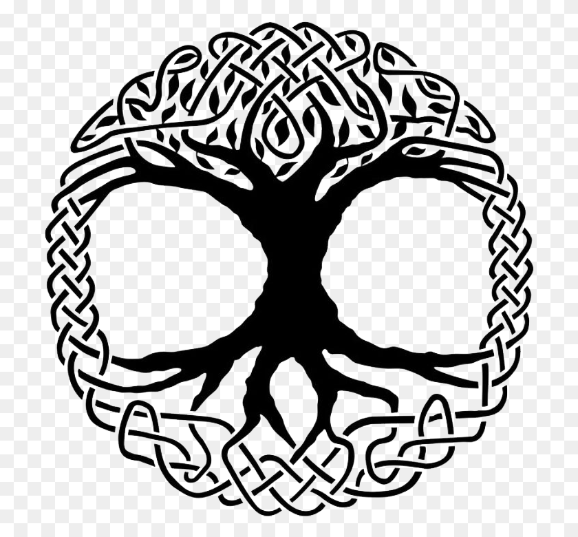 712x720 Celtic Tree Of Life And Our Logo Celtic Symbol Tree, Head, Mask HD PNG Download