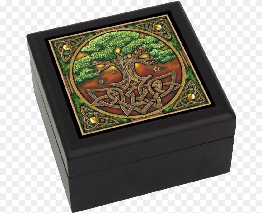 677x683 Celtic Tree Of Life Tile Box Tree Of Life, Mailbox Transparent PNG