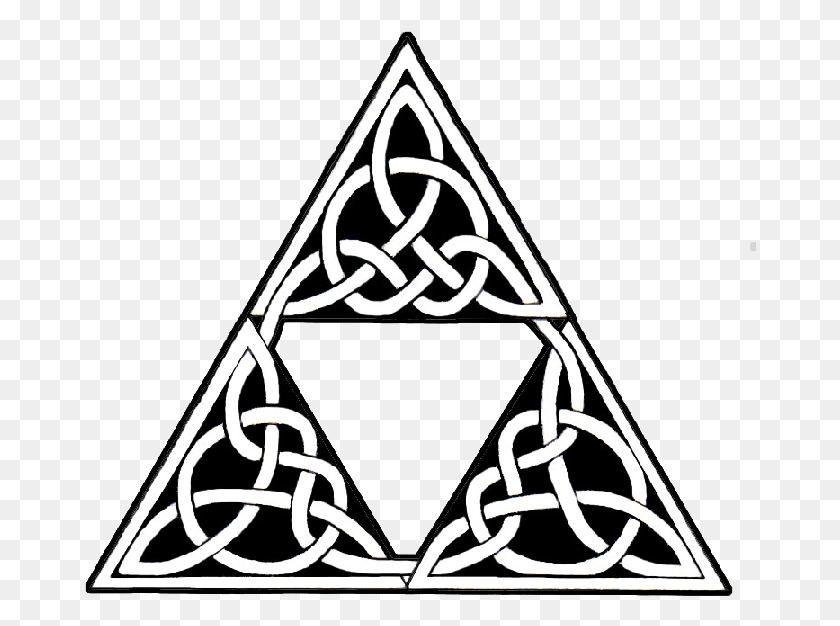 672x566 Celtic Tribal Triangle Tattoo Design Triangle Tribal, Dynamite, Bomb, Weapon HD PNG Download