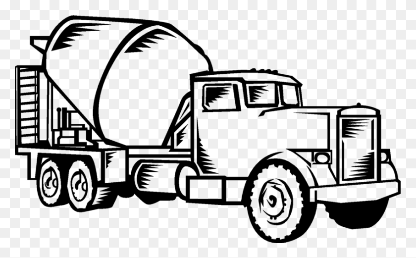 850x503 Cement Mixers Concrete Clip Art Beton Clipart, Gray, World Of Warcraft HD PNG Download