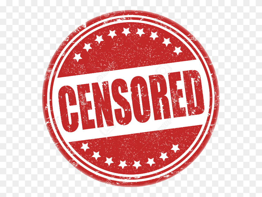 573x573 Censored Sticker Censored Circle Logo, Label, Text, Word HD PNG Download