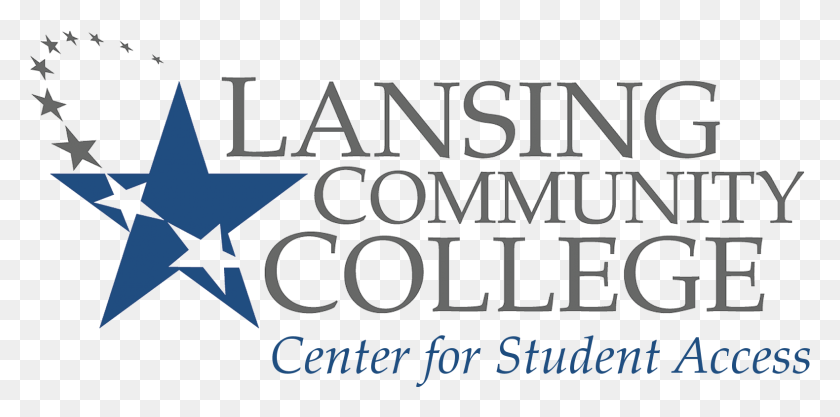1580x725 Descargar Png Centro Para El Acceso De Los Estudiantes Lansing Community College Logo, Texto, Alfabeto, Word Hd Png