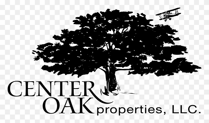 2191x1221 Логотип Center Oak Properties На Прозрачной Доске, Логотип, Лист, Растение Hd Png Скачать