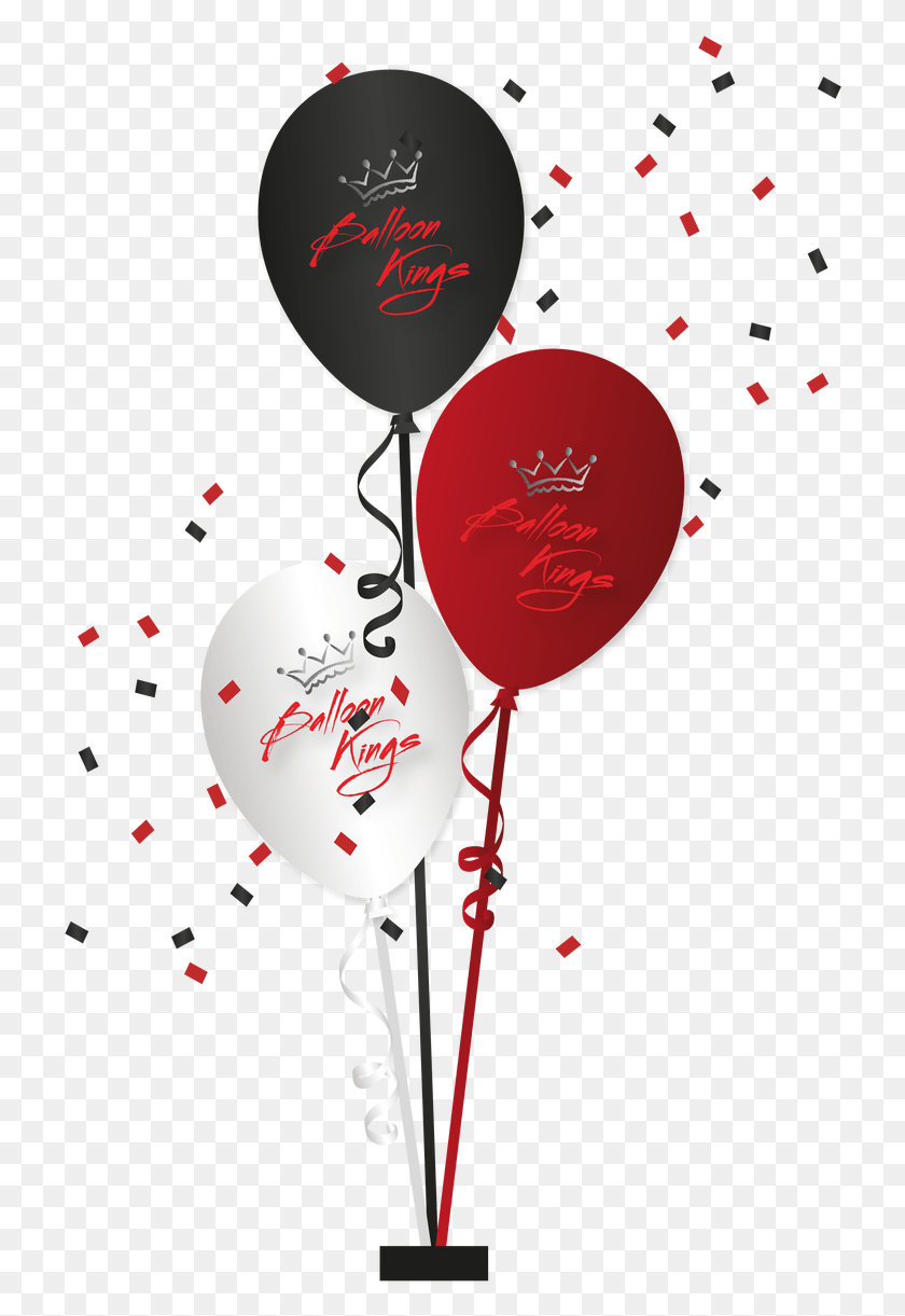 726x1161 Centerpiece Of 3 Balloons Balloon, Ball, Paper, Confetti HD PNG Download