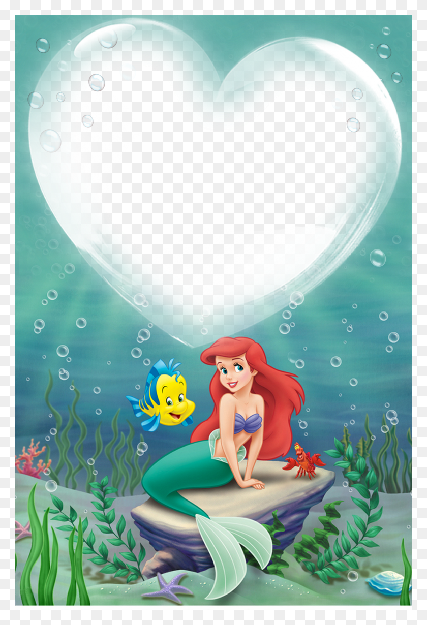 1066x1600 Central Photoshop Nova Coleo Frames Princesas Disney Little Mermaid And Friend, Graphics, Outdoors HD PNG Download