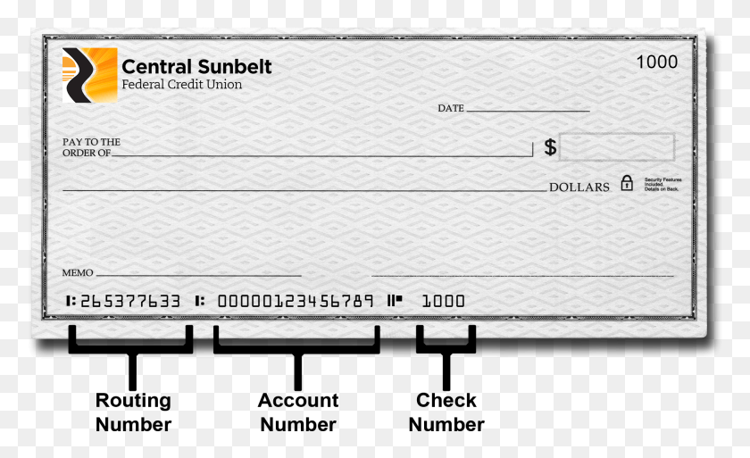 1949x1133 Central Sunbelt Routing Number Central Sunbelt Federal Credit Union, Text, Mail HD PNG Download