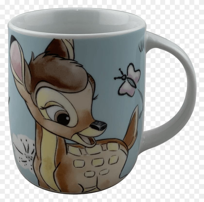 1214x1205 Ceramic Mug Bambi, Coffee Cup, Cup, Mammal HD PNG Download
