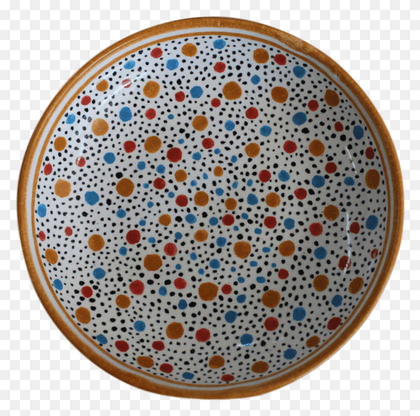 944x935 Ceramic Table Plate Red Dots Circle, Pattern, Rug HD PNG Download