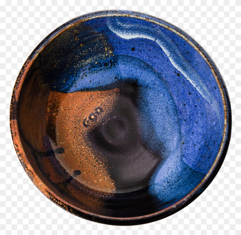 1256x1220 Cereal Bowl Handmade Pottery Cobalt Blue Amp Brown Overhead Earthenware, Sphere, Helmet, Clothing HD PNG Download
