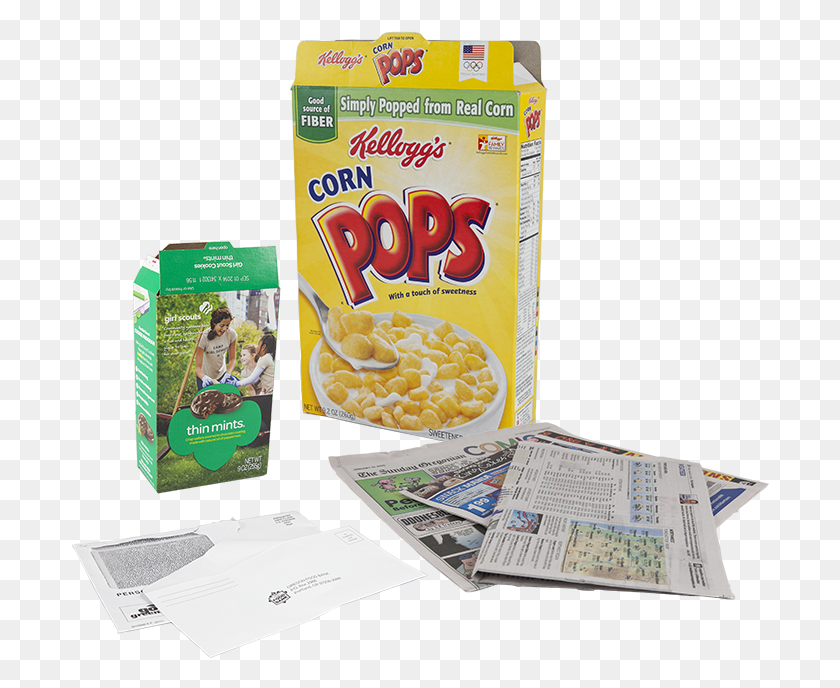 698x628 Cereal Box And Newspaper Snack, Text, Person, Human HD PNG Download