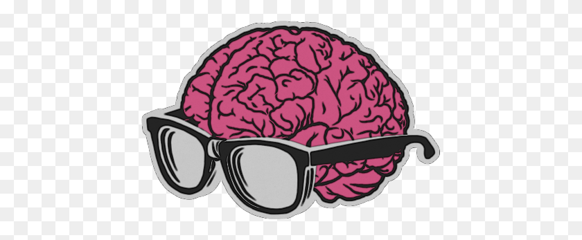 432x287 Descargar Png Cerebro Cerebro Rosa Gafas Cerebro Con Gafas, Planta, Vegetal, Alimentos Hd Png