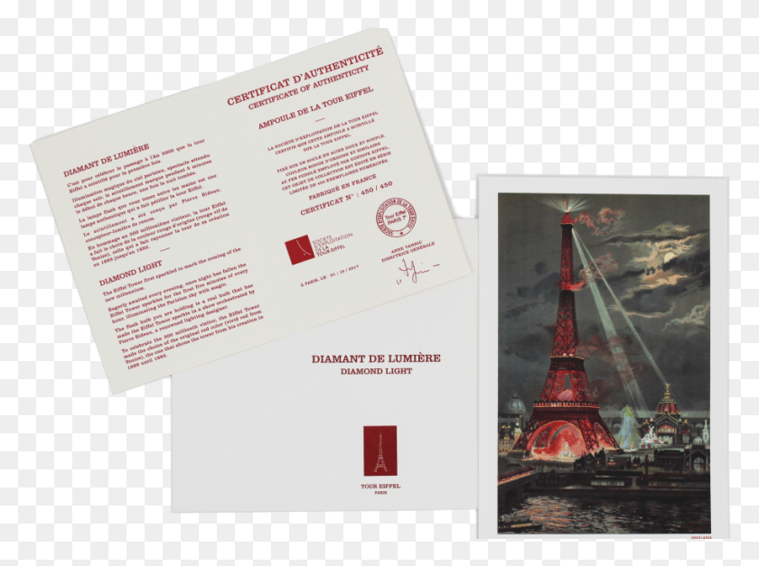 913x664 Certificado De Autenticidad Del Diamante De Luz Diamond Light Eiffel, Флаер, Плакат, Бумага Hd Png Скачать