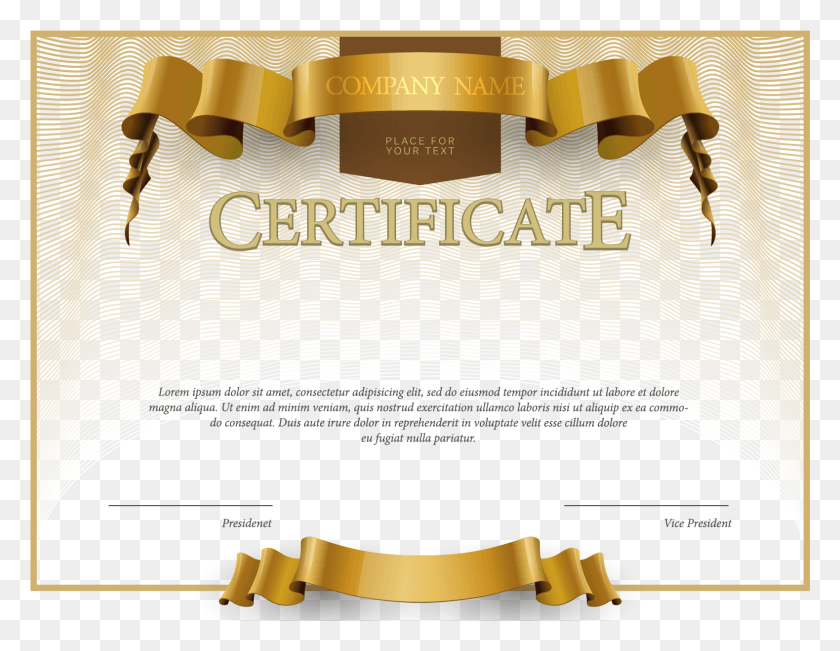 1579x1197 Сертификат Картинка Фон Дизайн Для Сертификата, Текст, Свиток, Золото Png Скачать