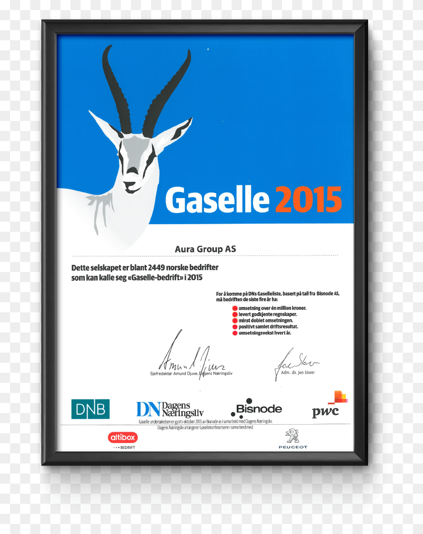 705x1000 Certificates Gaselle 2014, Antelope, Wildlife, Mammal HD PNG Download