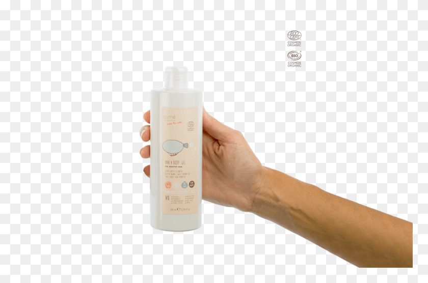 1160x738 Certified Organic Hair Amp Body Gel 380 Ml Osme Baby Hand, Person, Human, Bottle HD PNG Download