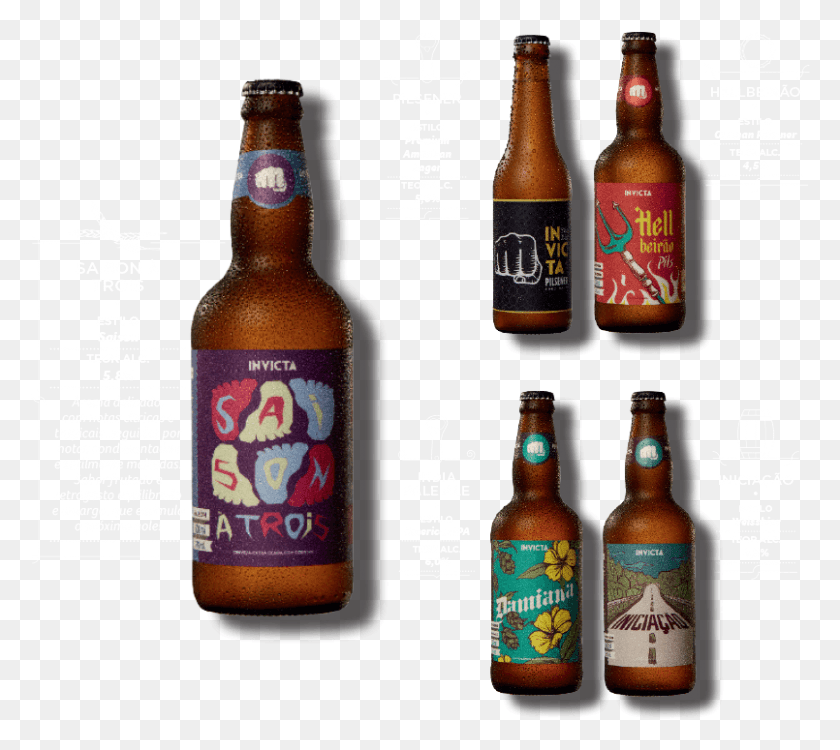 805x713 Cerveja Txt Invicta Cerveja Beer Bottle Beer Bottle, Beer, Alcohol, Beverage HD PNG Download