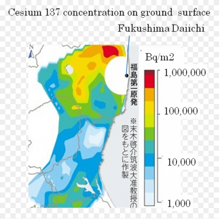 797x800 Cesium 137 Japan, Plot, Diagram, Map HD PNG Download
