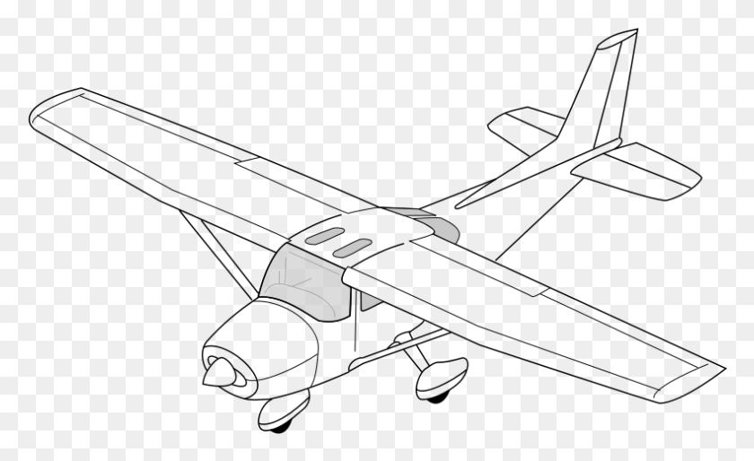 789x460 Cessna Isometric Drawing Of Aircraft, Text, Bird, Animal HD PNG Download