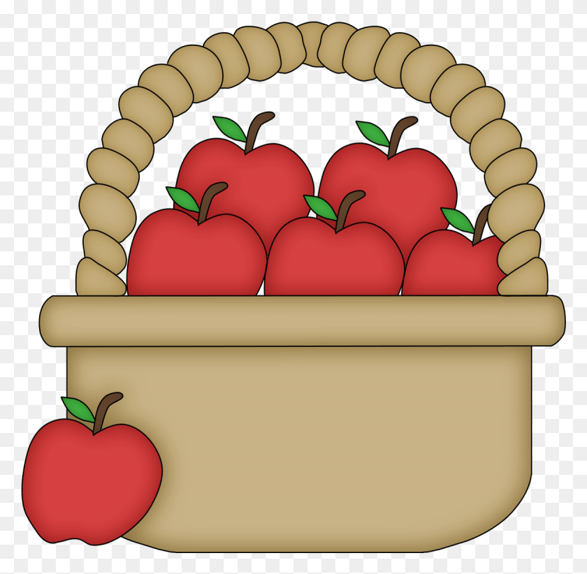 1170x1144 Cesta Branca De Neve Cartoon Basket With Apples, Plant, Fruit, Food HD PNG Download