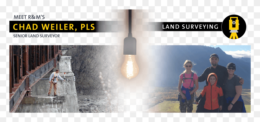 2551x1097 Chad Is A Senior Land Surveyor In Rampm39s Land Surveying Ceiling, Person, Human, Light HD PNG Download