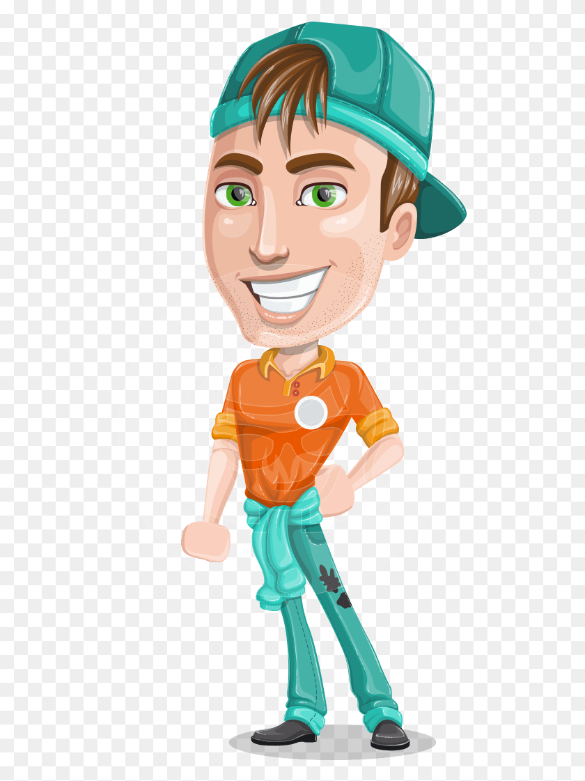 501x1061 Descargar Png Chad The Cool Mechanic Guy Png