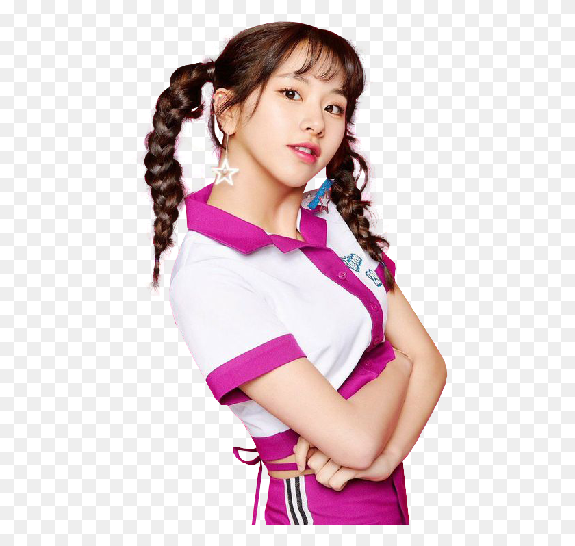 469x738 Descargar Png Chaeyoung Twice Wallpaper Twice One More Time Teaser, Cabello, Persona, Humano Hd Png