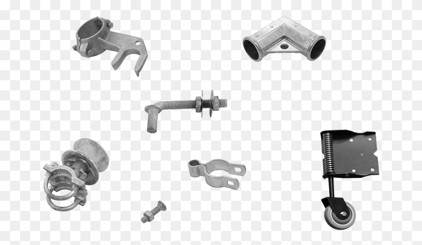 672x428 Chain Link Fence Parts Amp Accessories Fence Gate Parts, Tool, Plumbing, Clamp HD PNG Download