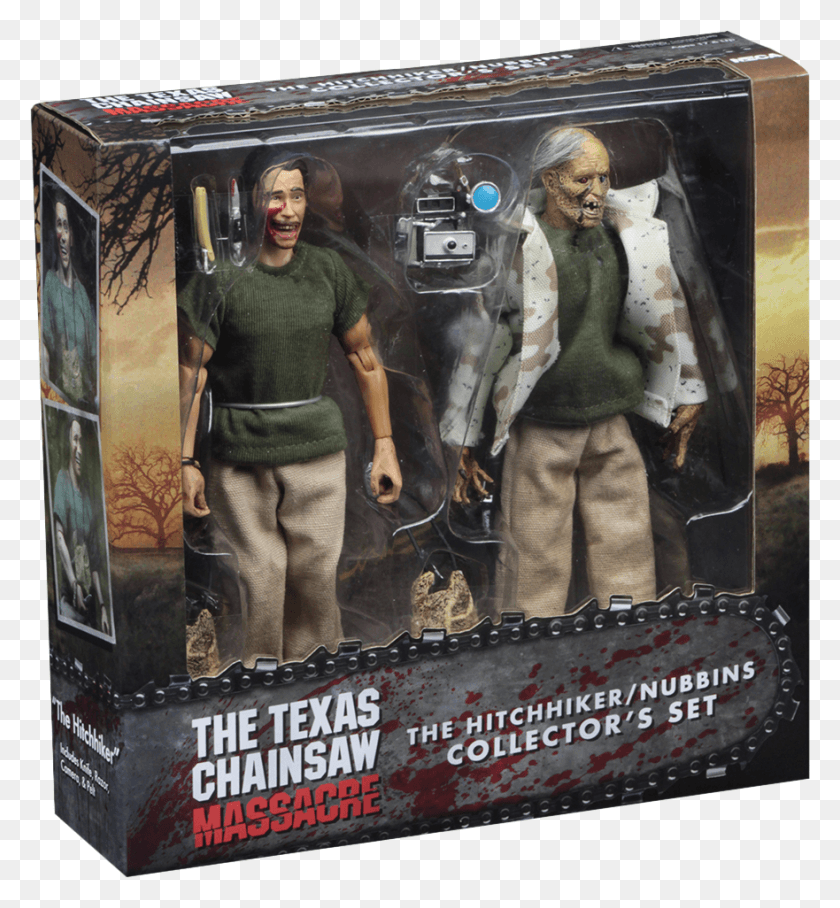 881x958 Chainsaw Nubbins Sawyer Action Figure Pack Texas Chainsaw Massacre 2 Figure, Poster, Advertisement, Person HD PNG Download