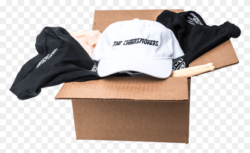 1055x613 Chainsmokers Mystery Box The Chainsmokers, Clothing, Apparel, Box HD PNG Download
