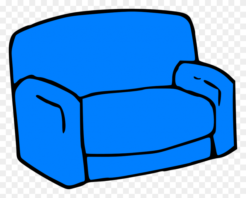 914x720 Chair Armchair Sofa Furniture Seat Couch Blue Sofa Clipart, Cushion, Clothing, Apparel HD PNG Download