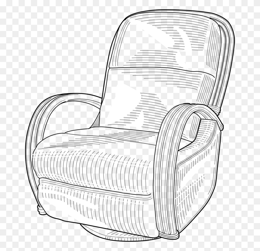 678x750 Chair Clip Recliner Clipart Recliner Chair, Stencil, Text HD PNG Download