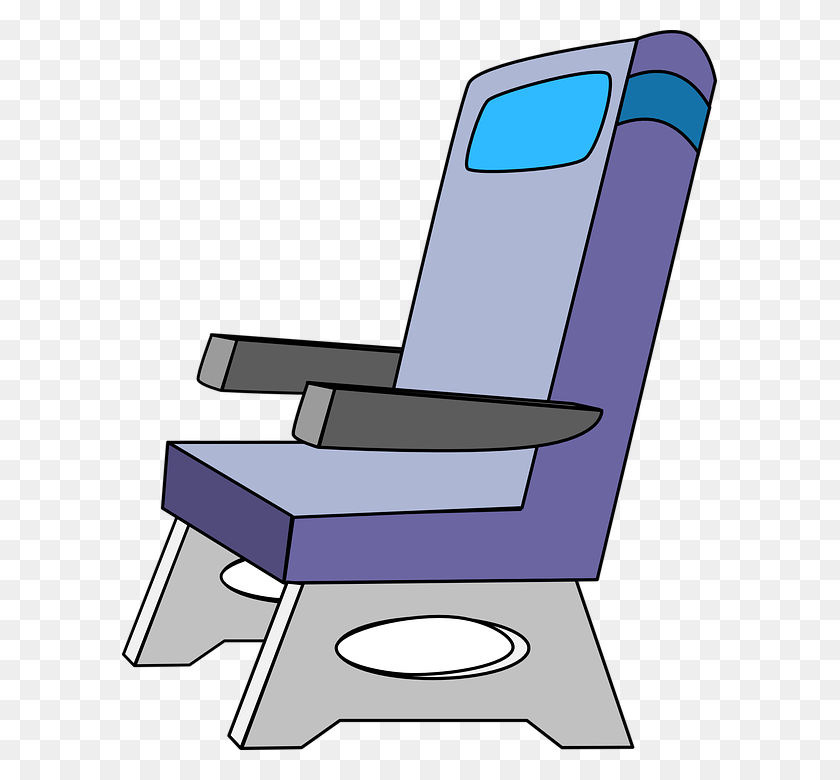595x720 Chair Clipart Row Chair Airplane Seat Clipart, Furniture, Sink Faucet, Cushion HD PNG Download