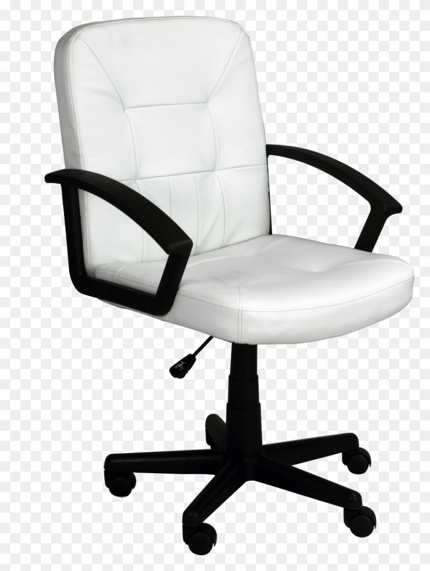 854x1154 Chair White Office Chair Transparent Background, Furniture, Armchair HD PNG Download