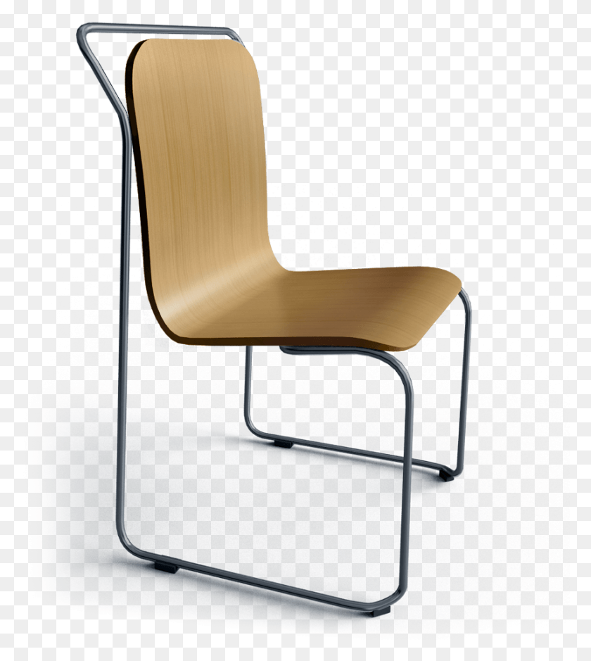 859x969 Chaise Ds No 4 Pietement Acier Anthracite Ral7016 Coque Office Chair, Chair, Furniture, Wood HD PNG Download
