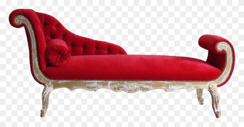 1000x484 Chaise Red Chaise Lounge, Furniture, Couch, Cushion HD PNG Download