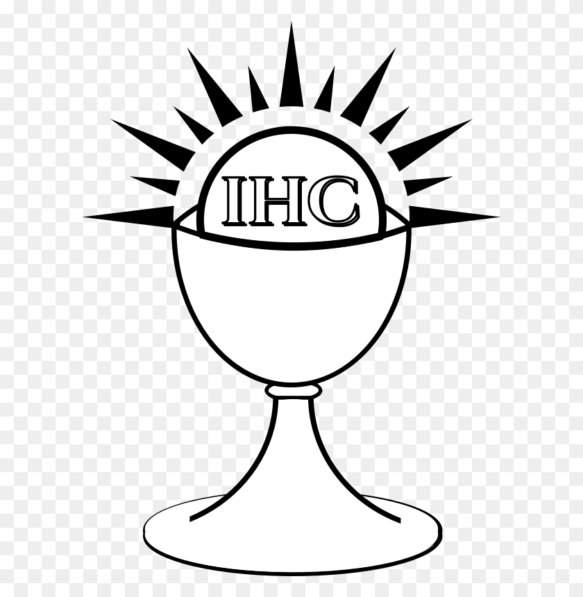 604x800 Chalice With Host Outline, Lamp, Trophy, Glass HD PNG Download