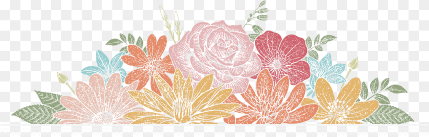 Chalk Flowers Motif, Art, Floral Design, Graphics, Leaf Transparent PNG