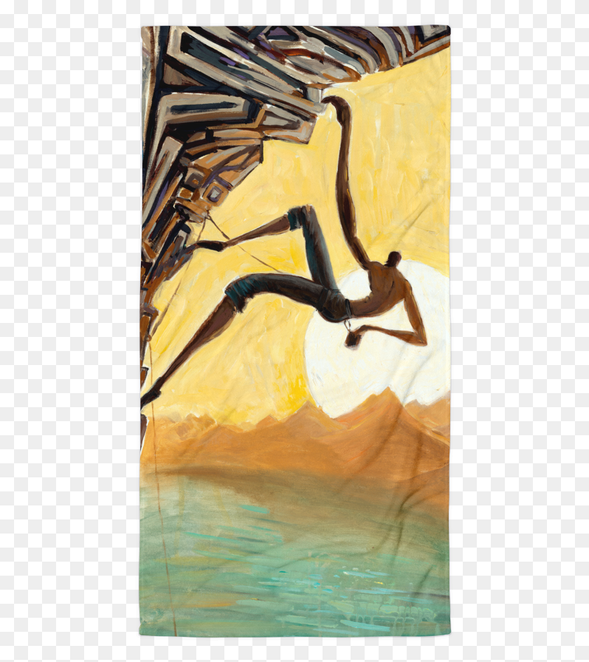 456x883 Мелом Пляжное Полотенце Dibujos Escaladas, Современное Искусство Hd Png Скачать