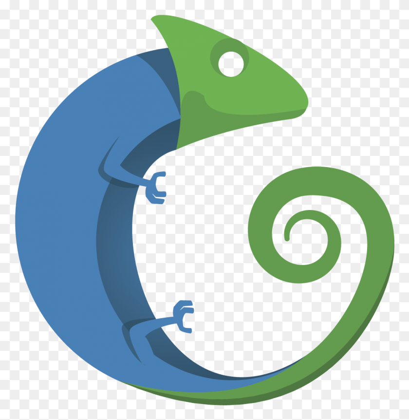 1098x1130 Chameleon Logo Without Text Logos Without Text, Animal, Spiral, Reptile HD PNG Download