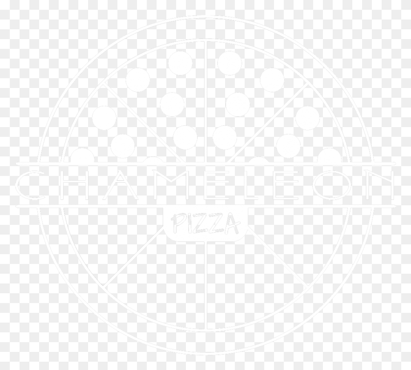 977x874 Chameleonpizzalogo Outline White Circle, Logo, Symbol, Trademark HD PNG Download