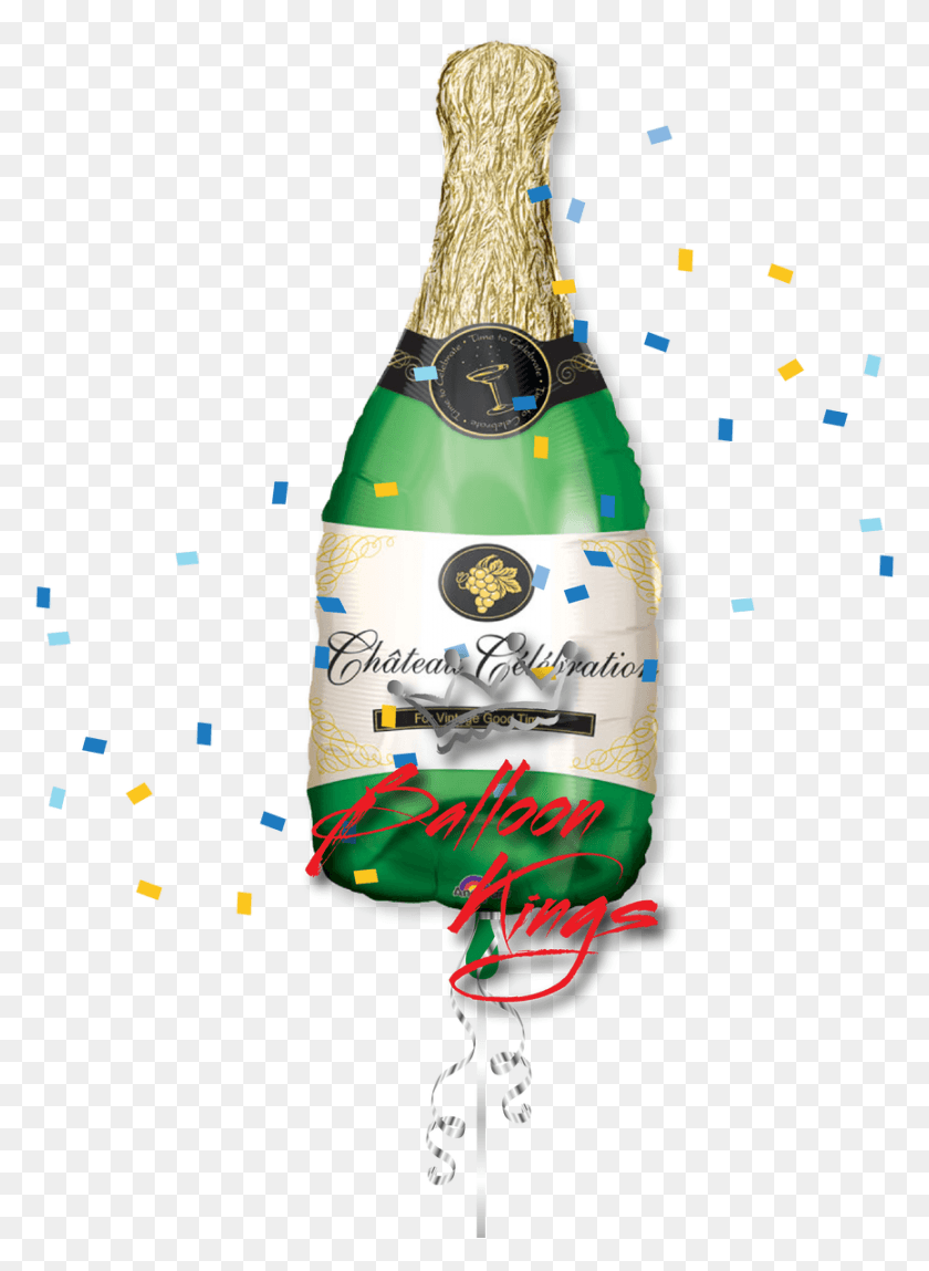 866x1210 Champagne Bottle Champagne Balloon Sg, Bottle, Beverage, Drink HD PNG Download