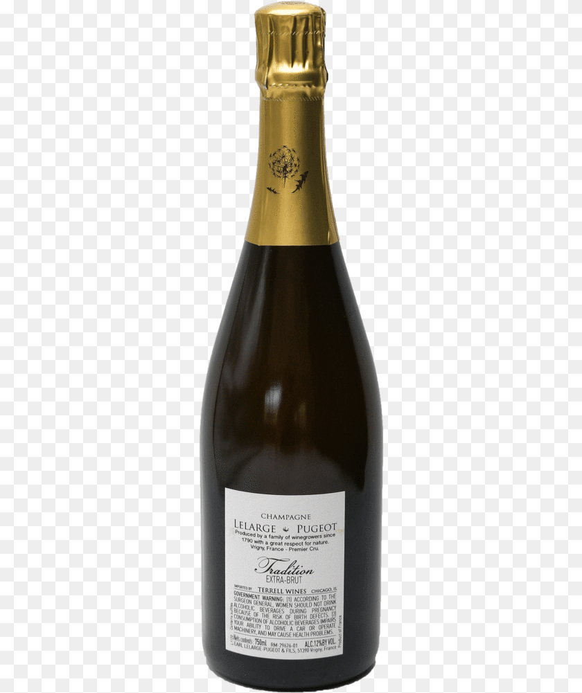 268x1001 Champagne Brut Nature La Matinale Tarlant 2003, Alcohol, Beer, Beverage, Bottle Sticker PNG