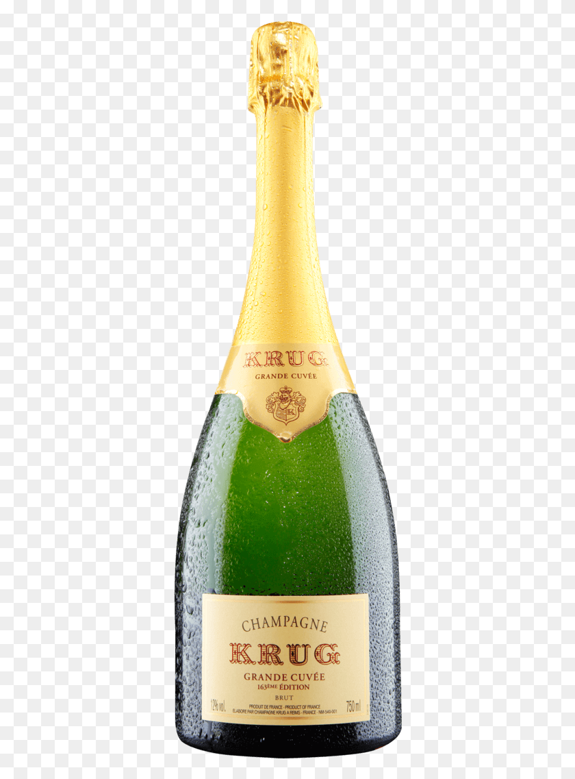 334x1077 Champagne Krug Grande Cuvee Champagne Krug El Alcohol, Bebida, Bebida Hd Png