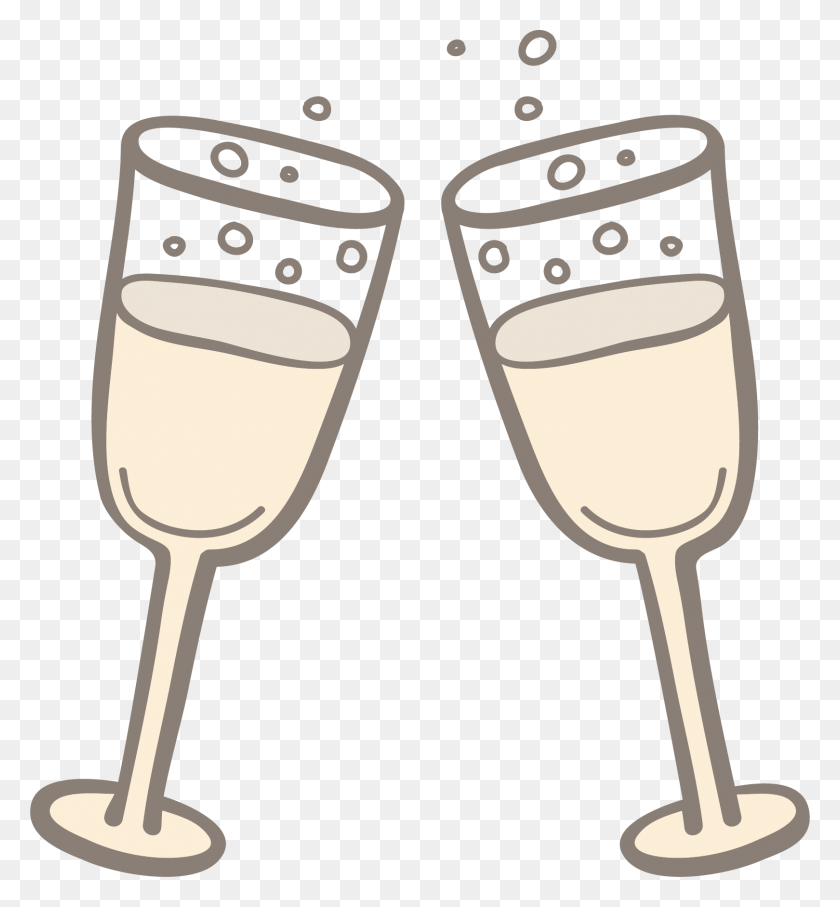 1619x1760 Шампанское Тосты Игристое Вино Мультфильм, Бокал, Бокал Для Вина, Алкоголь Png Скачать