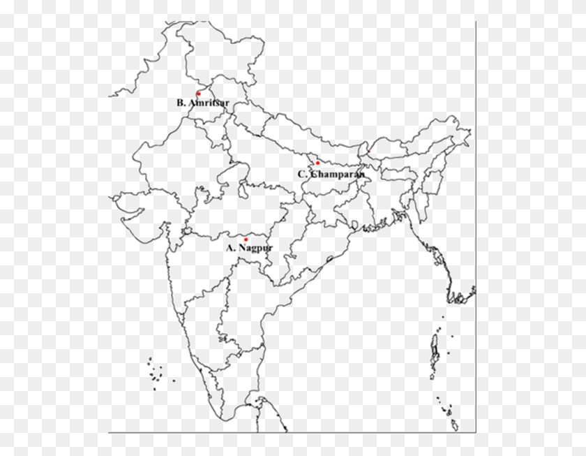 529x593 Champaran The Place Where The Peasants Struggled Against Nationalism In India Map, Plot, Diagram, Atlas HD PNG Download