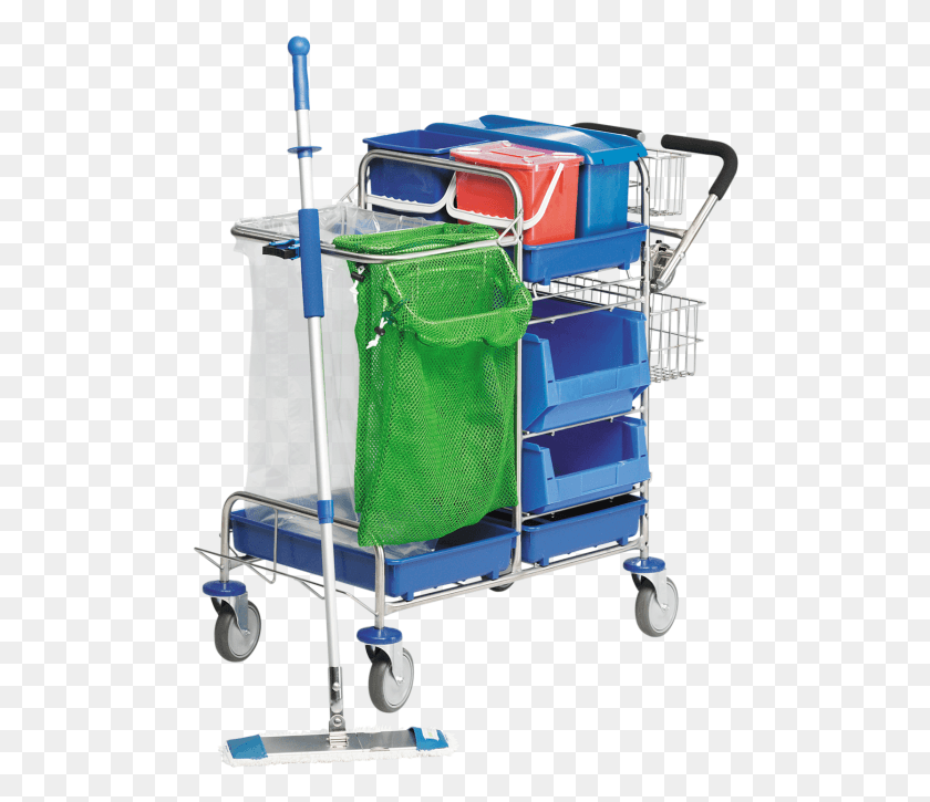494x665 Champion 3 Trolley For Genimop Incl Mop, Drying Rack, Laundry, Shopping Cart HD PNG Download